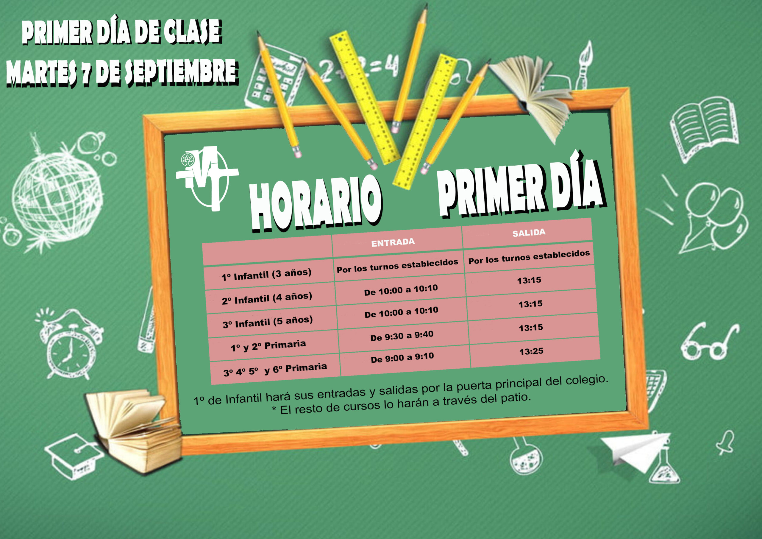 HORARIO PRIMER DÍA